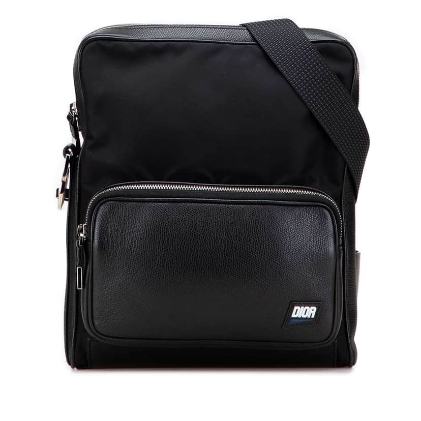 Dior Canvas and Leather Homme Crossbody Black Canvas Good condition - Front View