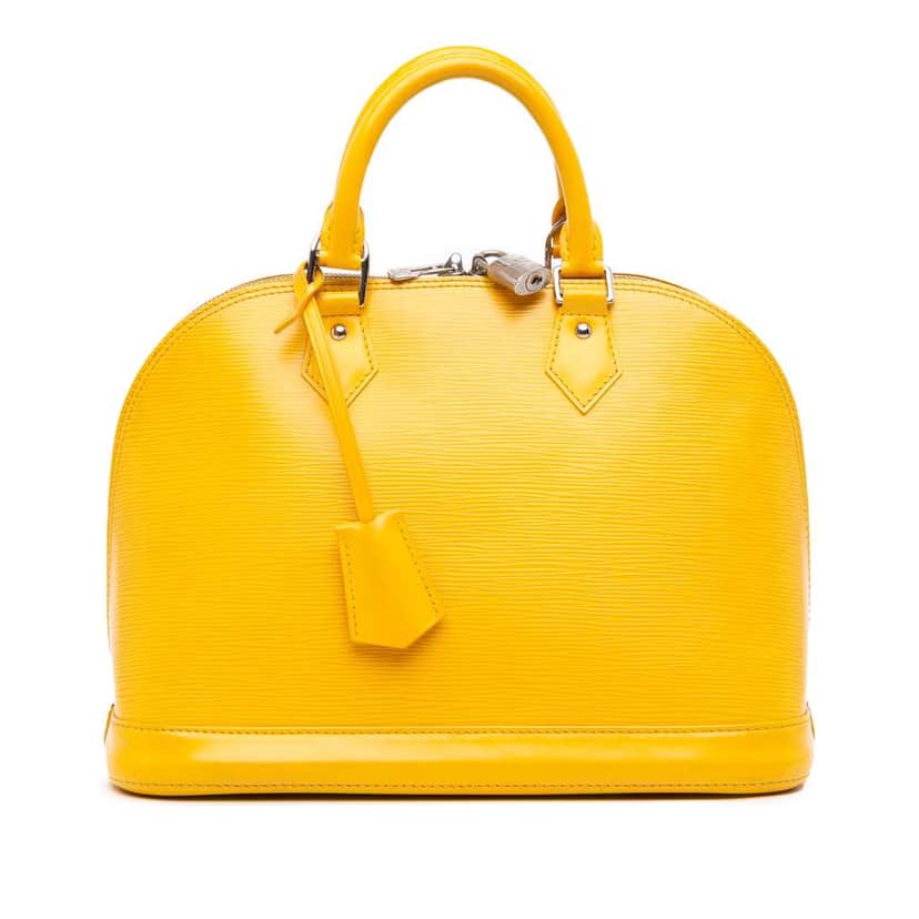Louis Vuitton Epi Alma PM Yellow Leather Good condition - Front View