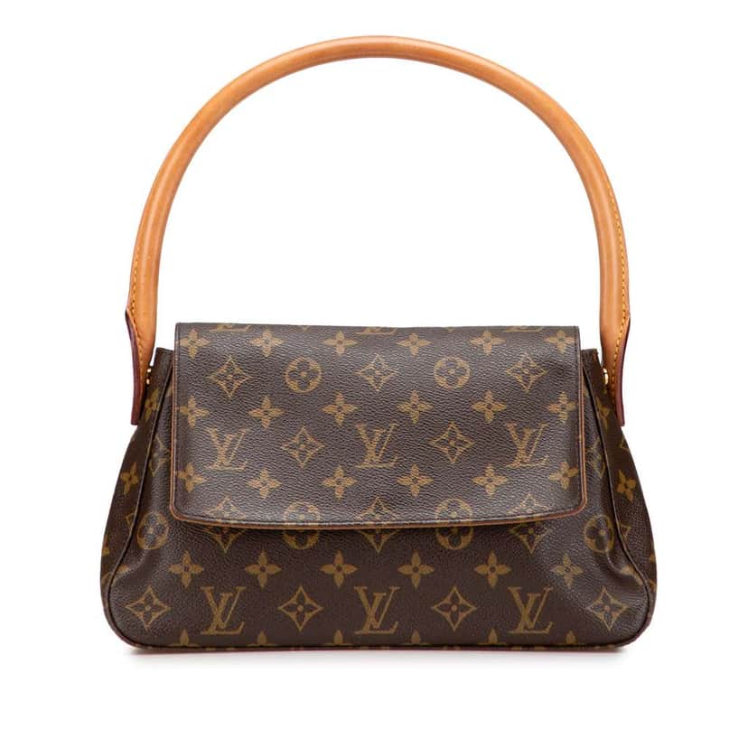 Louis Vuitton Monogram Mini Looping Brown Canvas Good condition - Front View