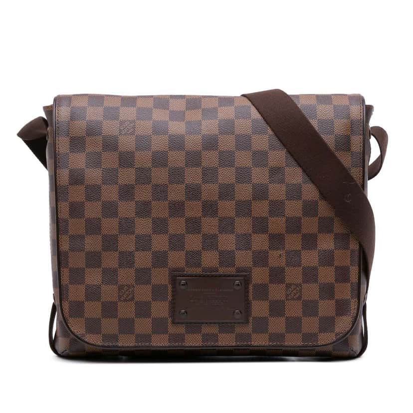 Louis Vuitton Damier Ebene Brooklyn MM Brown Canvas Good condition - Front View