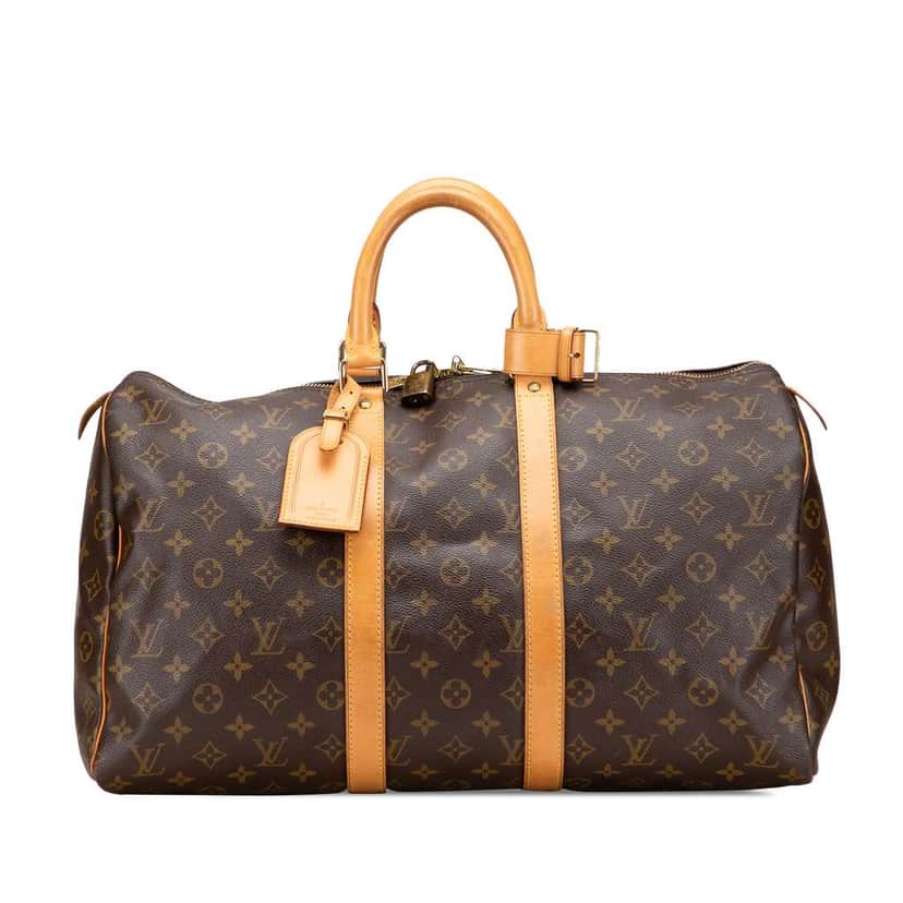 Louis Vuitton Monogram Keepall 45 Brown Fair condition - Front View