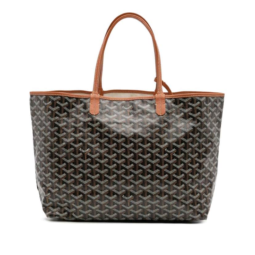 Goyard Goyardine Saint Louis PM Black Canvas Good condition - Front View