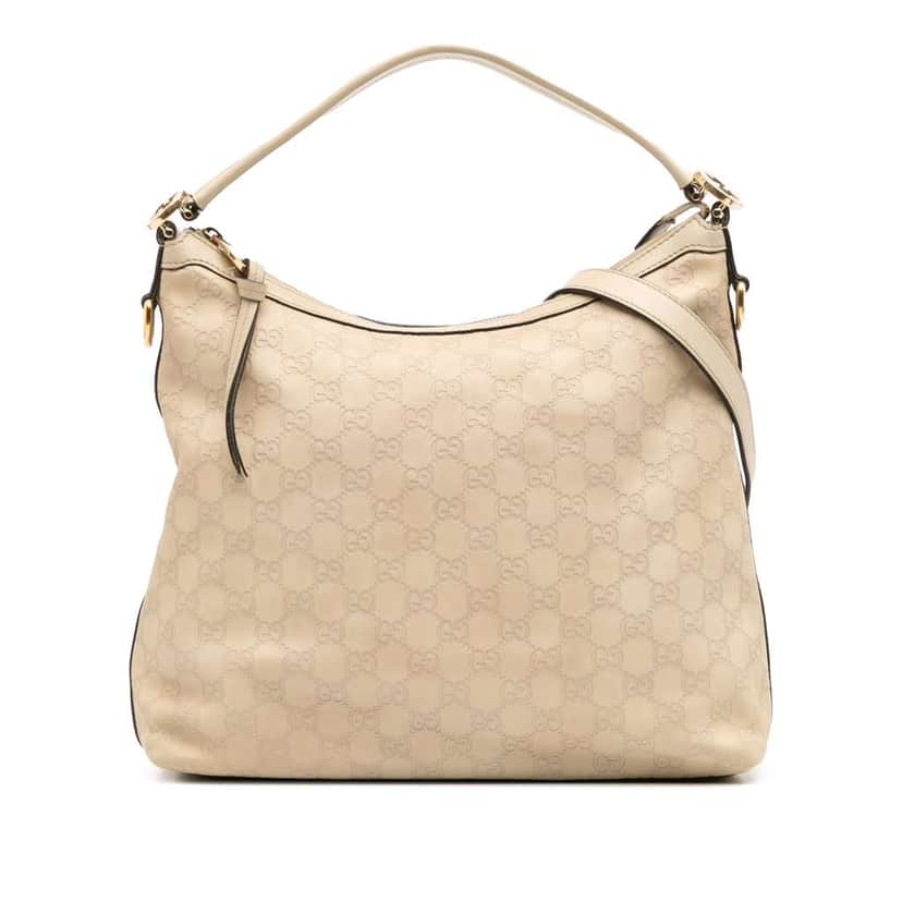 Gucci Small Guccissima Miss GG Hobo Brown Leather Good condition - Front View