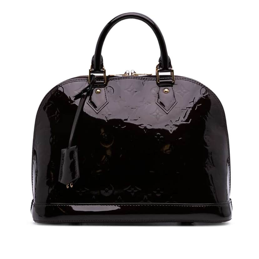 Louis Vuitton Monogram Vernis Alma PM Purple Leather Good condition - Front View