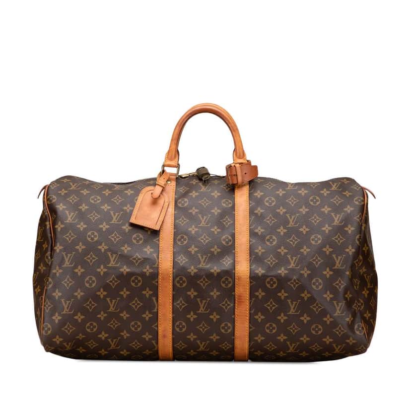 Louis Vuitton Monogram Keepall 55 Brown Fair condition - Front View
