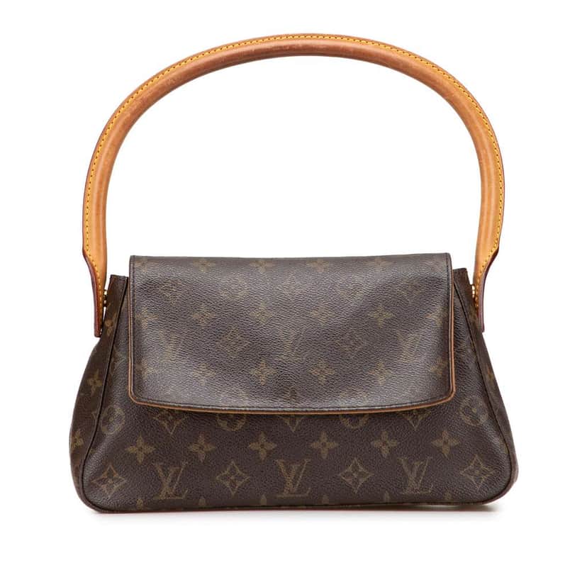 Louis Vuitton Monogram Mini Looping Brown Canvas Good condition - Front View
