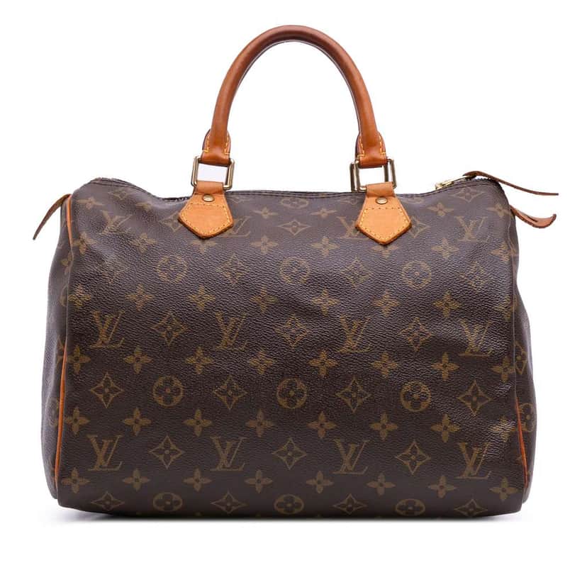 Louis Vuitton Monogram Speedy 30 Brown Canvas Good condition - Front View