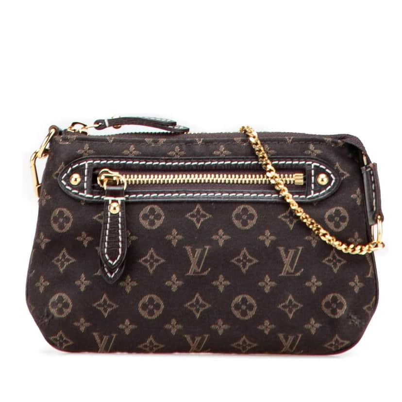 Louis Vuitton Monogram Mini Lin Mini Pochette Accessoires Brown Canvas Good condition - Front View