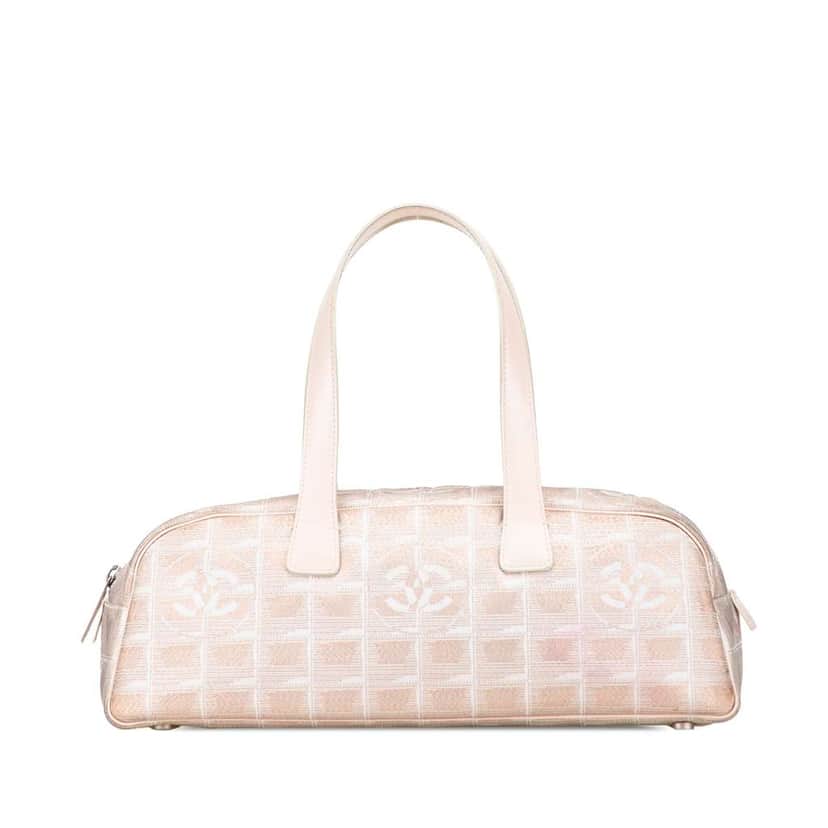 Chanel New Travel Line Nylon Handbag Brown Good condition - Front View
