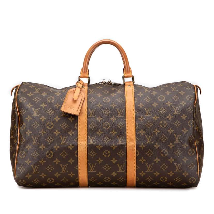 Louis Vuitton Monogram Keepall 50 Brown Fair condition - Front View