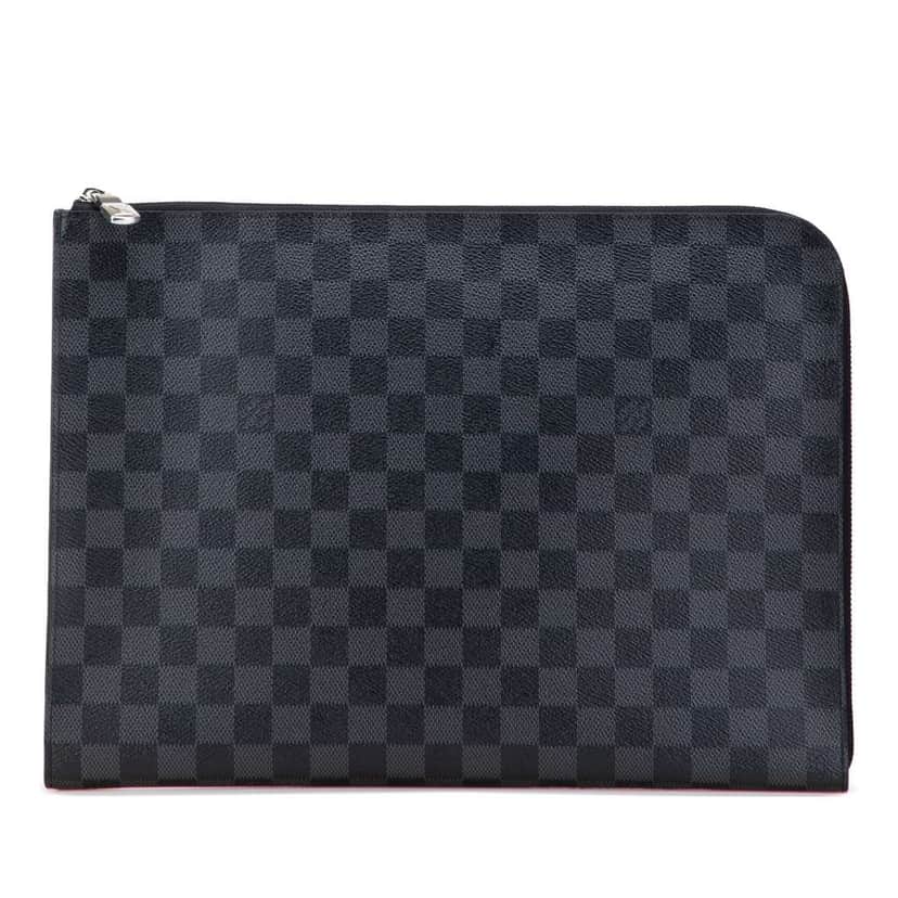 Louis Vuitton Damier Graphite Pochette Jour GM Black Good condition - Front View