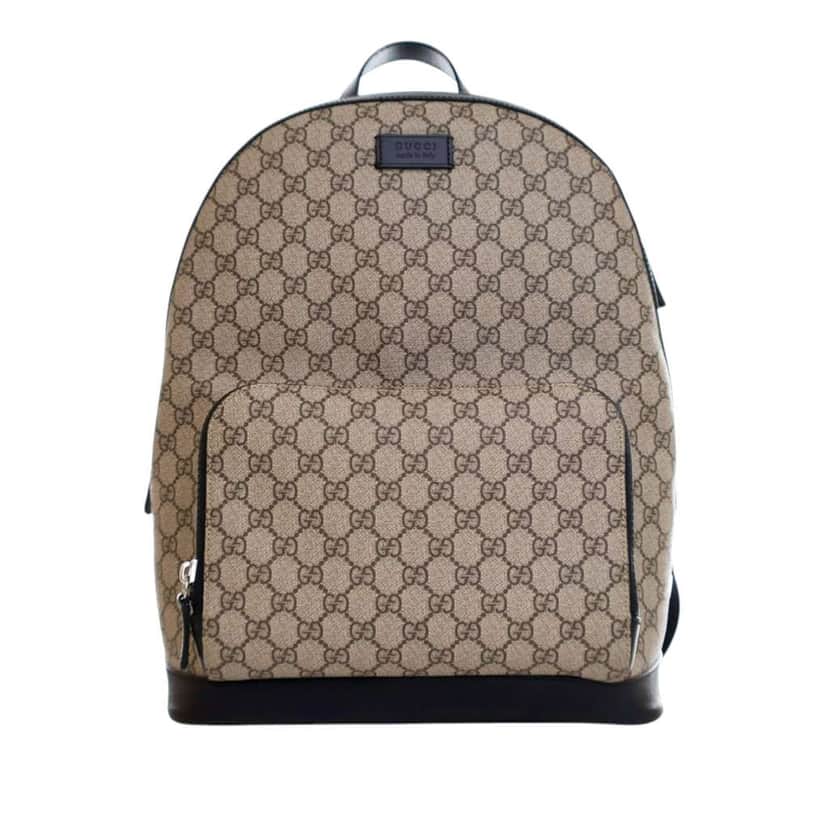 Gucci Medium GG Supreme Eden Backpack Brown Canvas Good condition - Front View