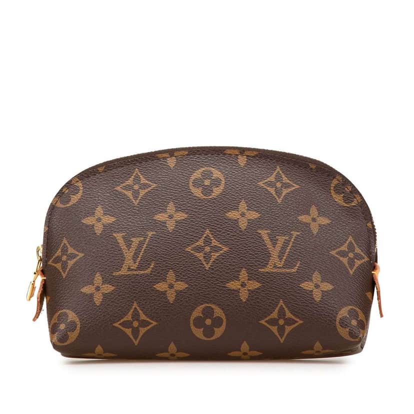 Louis Vuitton Monogram Cosmetic Pouch Brown Canvas Good condition - Front View