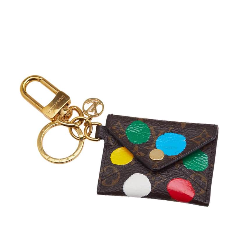 Louis Vuitton Yayoi Kusama Monogram Dot Kirigami Coin Pouch Brown Good condition - Front View