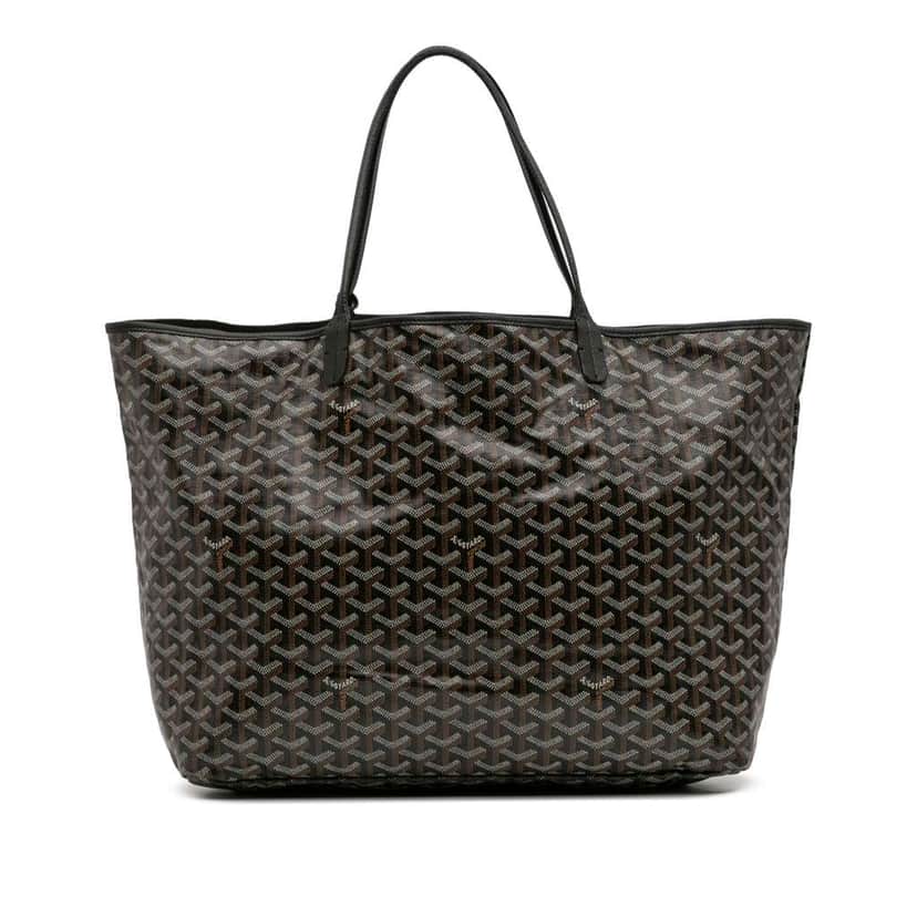Goyard Goyardine Saint Louis GM Black Canvas Good condition - Front View