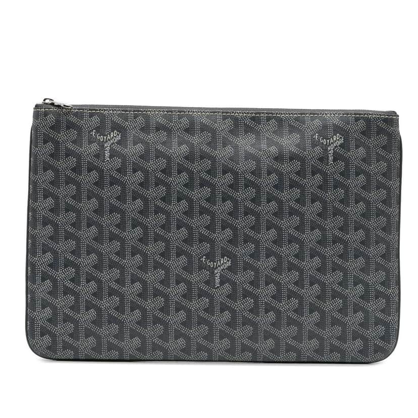 Goyard Goyardine Senat MM Grey Canvas Good condition - Front View
