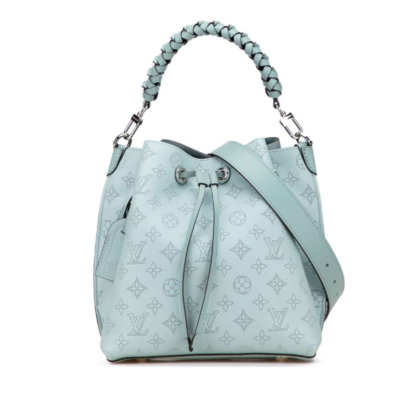 Louis Vuitton Monogram Mahina Muria Blue Leather Very good condition - Front View
