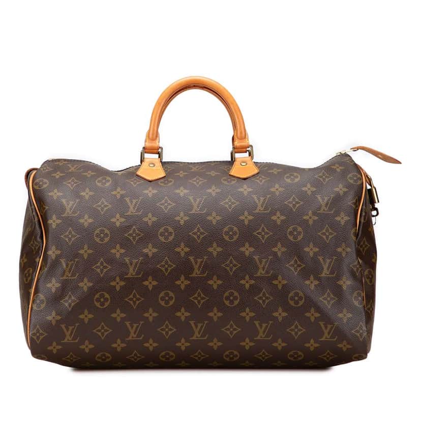 Louis Vuitton Monogram Speedy 40 Brown Fair condition - Front View