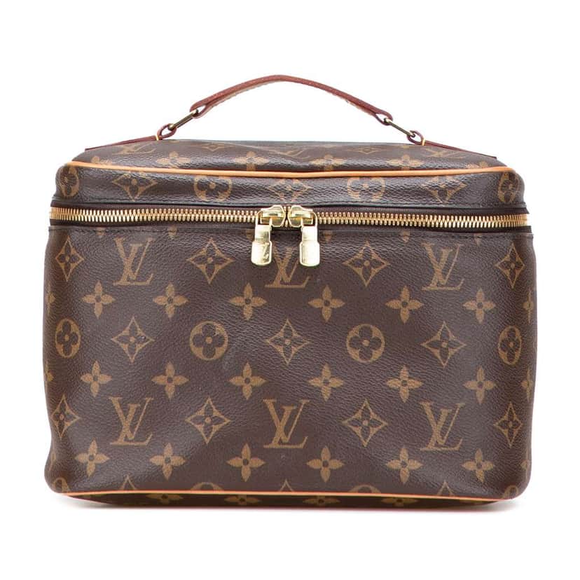 Louis Vuitton Monogram Nice BB Vanity Case Brown Canvas Fair condition - Front View