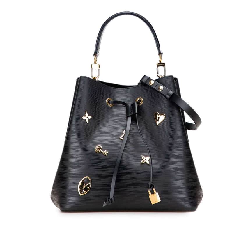 Louis Vuitton Epi Love Lock Neonoe Black Leather Good condition - Front View