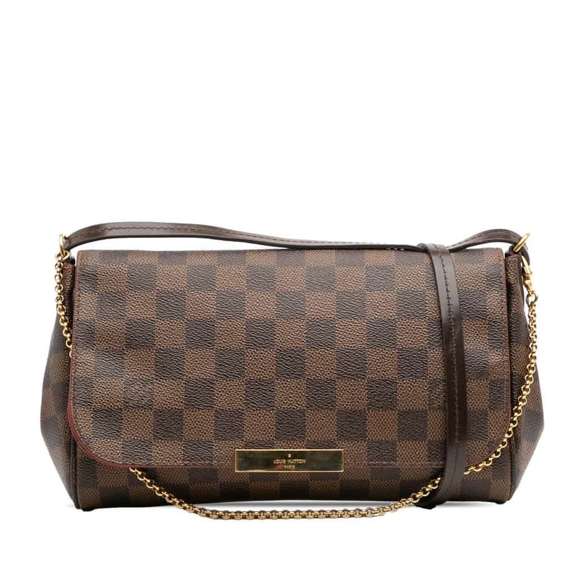 Louis Vuitton Damier Ebene Favorite MM Brown Good condition - Front View