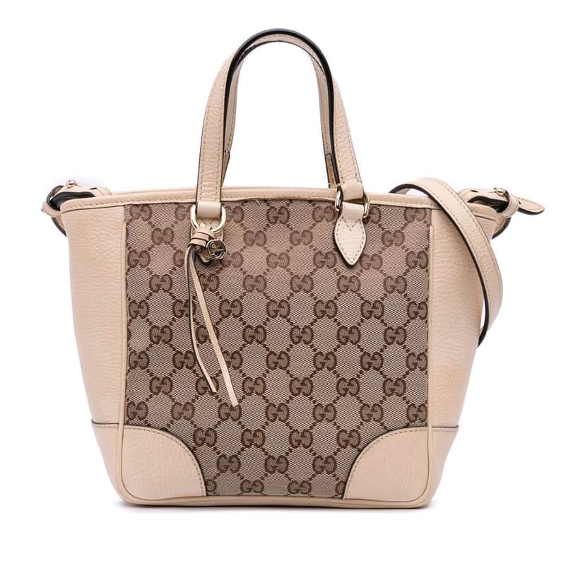 Gucci Small GG Canvas Bree Satchel Brown Canvas Good condition - Front View