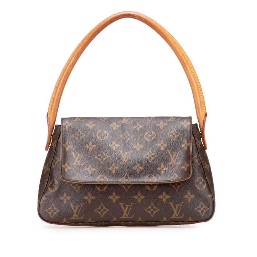 Louis Vuitton Monogram Mini Looping Brown Canvas Good condition - Front View