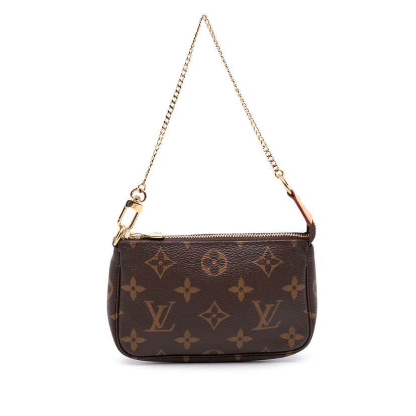 Louis Vuitton Monogram Mini Pochette Accessoires Brown Good condition - Front View