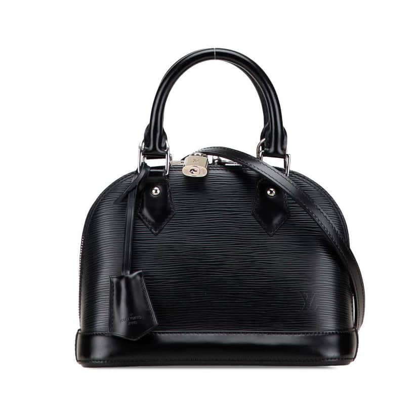 Louis Vuitton Epi Alma BB Black Leather Good condition - Front View