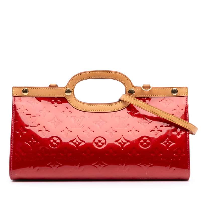 Louis Vuitton Monogram Vernis Roxbury Drive Red Leather Good condition - Front View