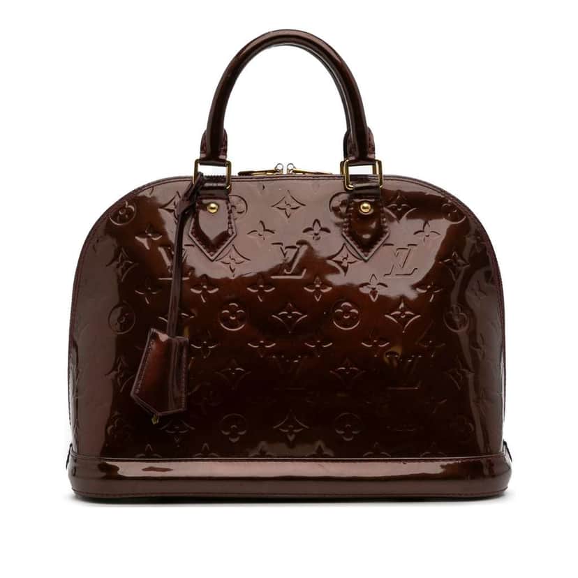 Louis Vuitton Monogram Vernis Alma PM Red Leather Good condition - Front View