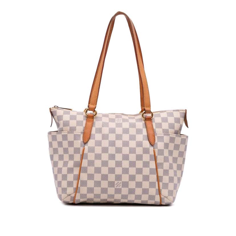 Louis Vuitton Damier Azur Totally PM White Canvas Good condition - Front View