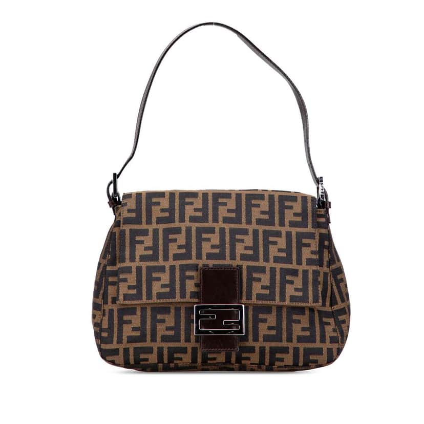 Fendi Zucca Canvas Mamma Forever Brown Canvas Good condition - Front View