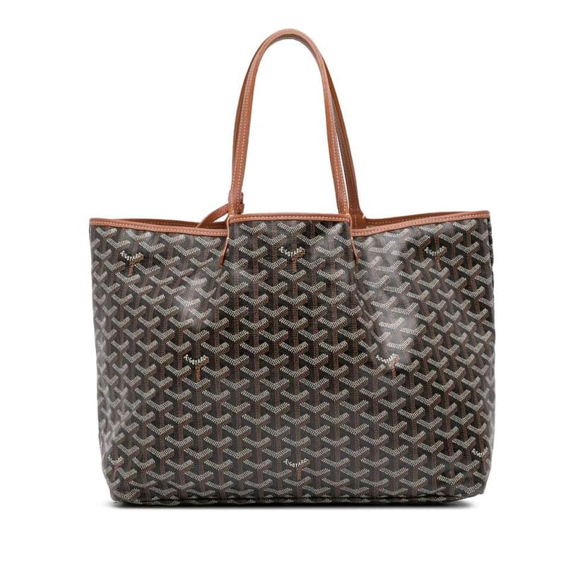 Goyard Goyardine Saint Louis PM Black Canvas Good condition - Front View
