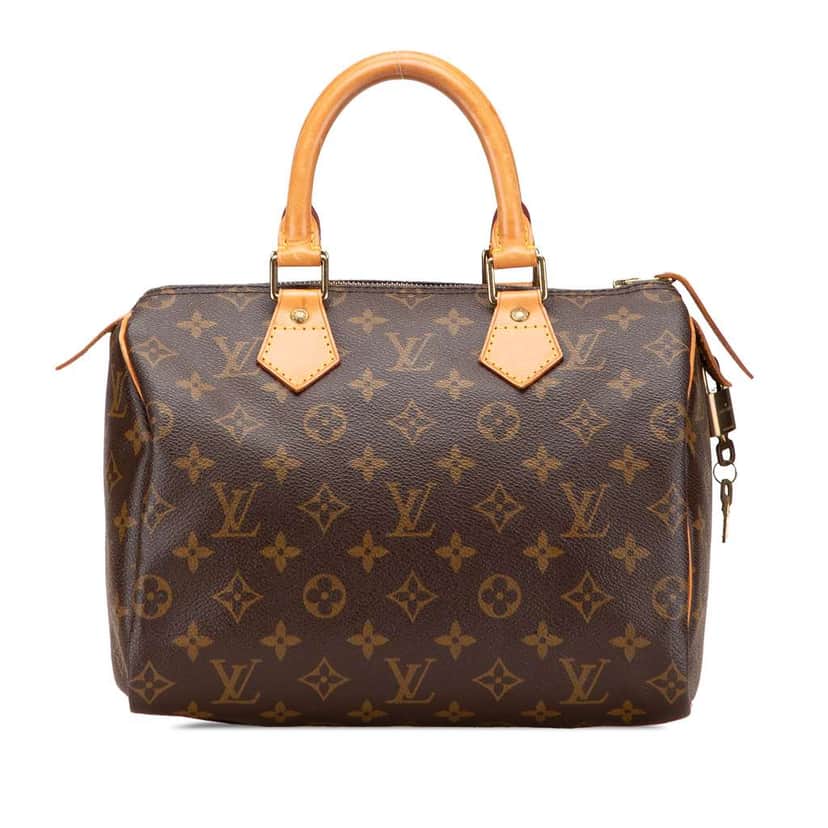 Louis Vuitton Monogram Speedy 25 Brown Canvas Good condition - Front View