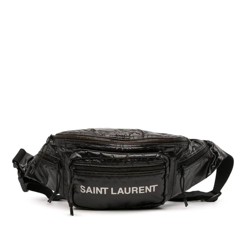 Saint Laurent Nylon Nuxx Belt Bag Black Good condition - Front View