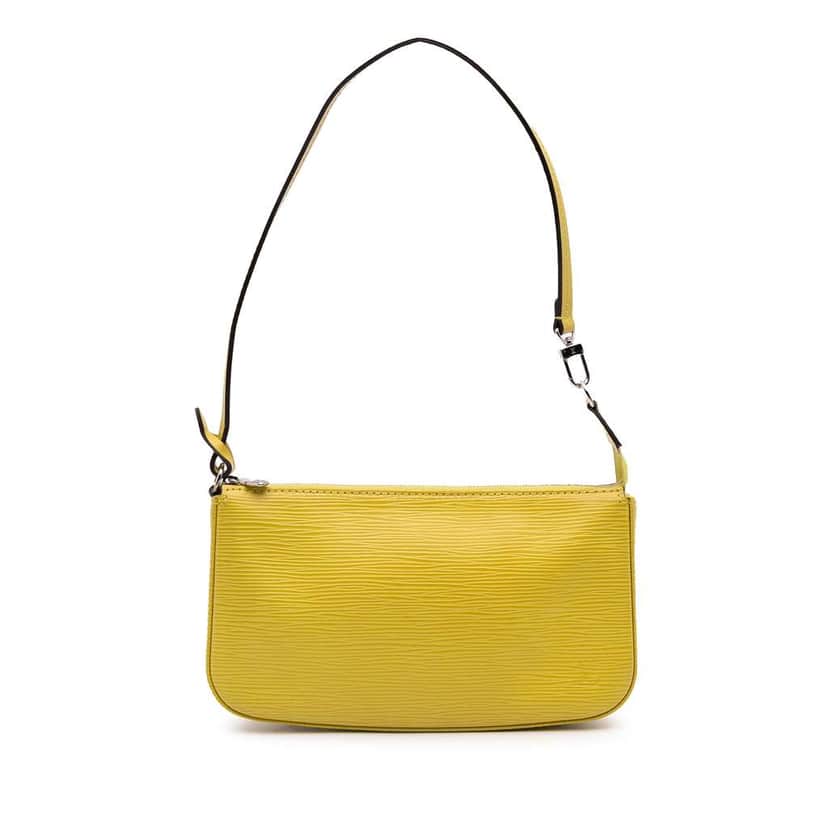 Louis Vuitton Epi Pochette Accessoires Yellow Leather Good condition - Front View