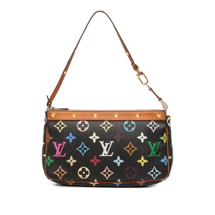 Louis Vuitton Monogram Multicolore Pochette Accessoires Black Good condition - Front View