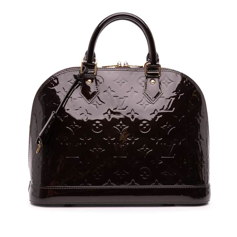 Louis Vuitton Monogram Vernis Alma PM Purple Leather Good condition - Front View