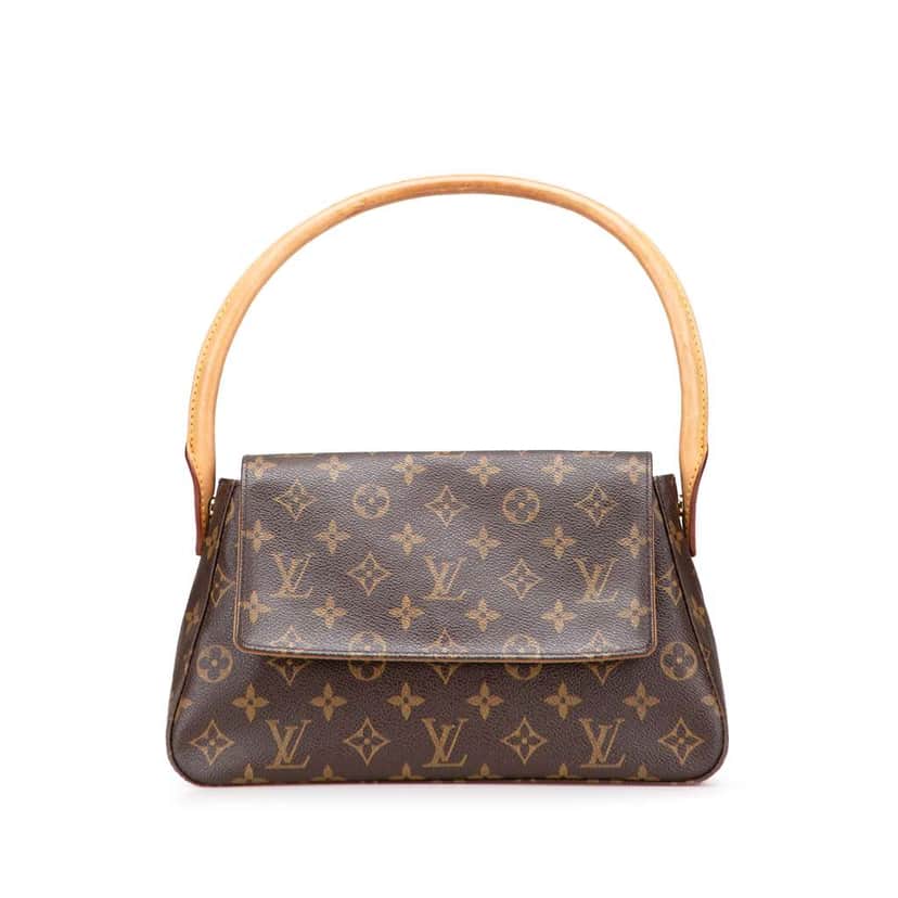 Louis Vuitton Monogram Mini Looping Brown Canvas Good condition - Front View