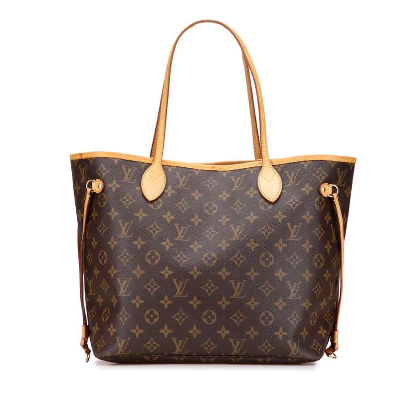 Louis Vuitton Monogram Neverfull MM Brown Good condition - Front View