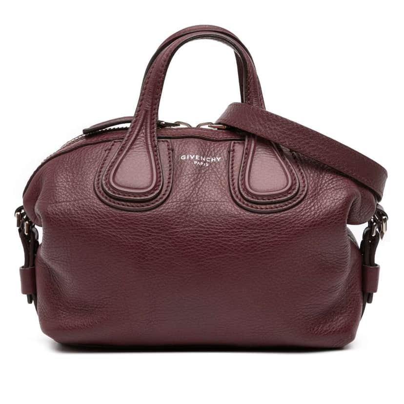 Givenchy Micro Leather Nightingale Satchel Red Leather Good condition - Front View