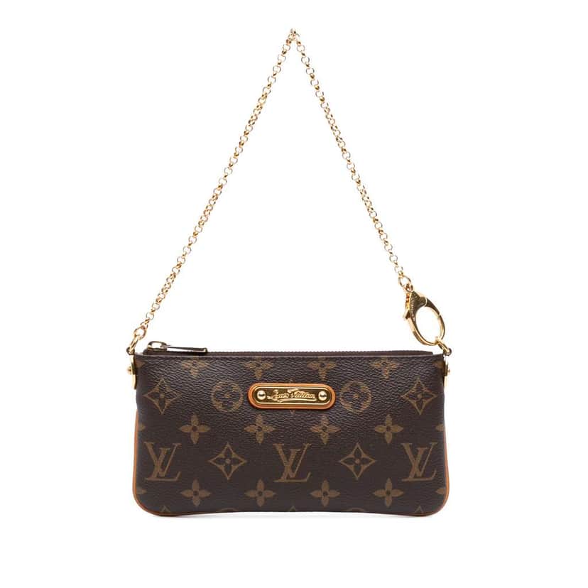 Louis Vuitton Monogram Pochette Milla MM Brown Good condition - Front View