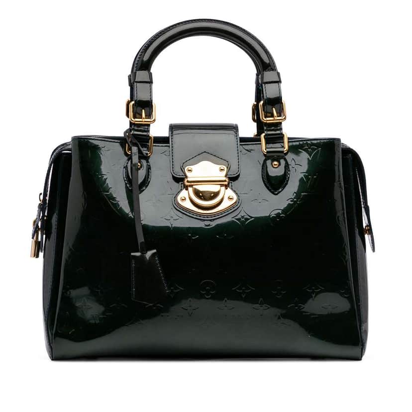 Louis Vuitton Monogram Vernis Melrose Avenue Green Leather Good condition - Front View