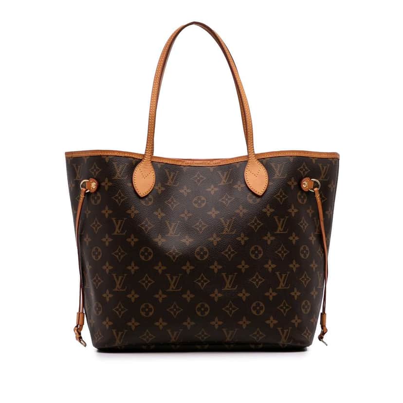 Louis Vuitton Monogram Neverfull MM Brown Good condition - Front View