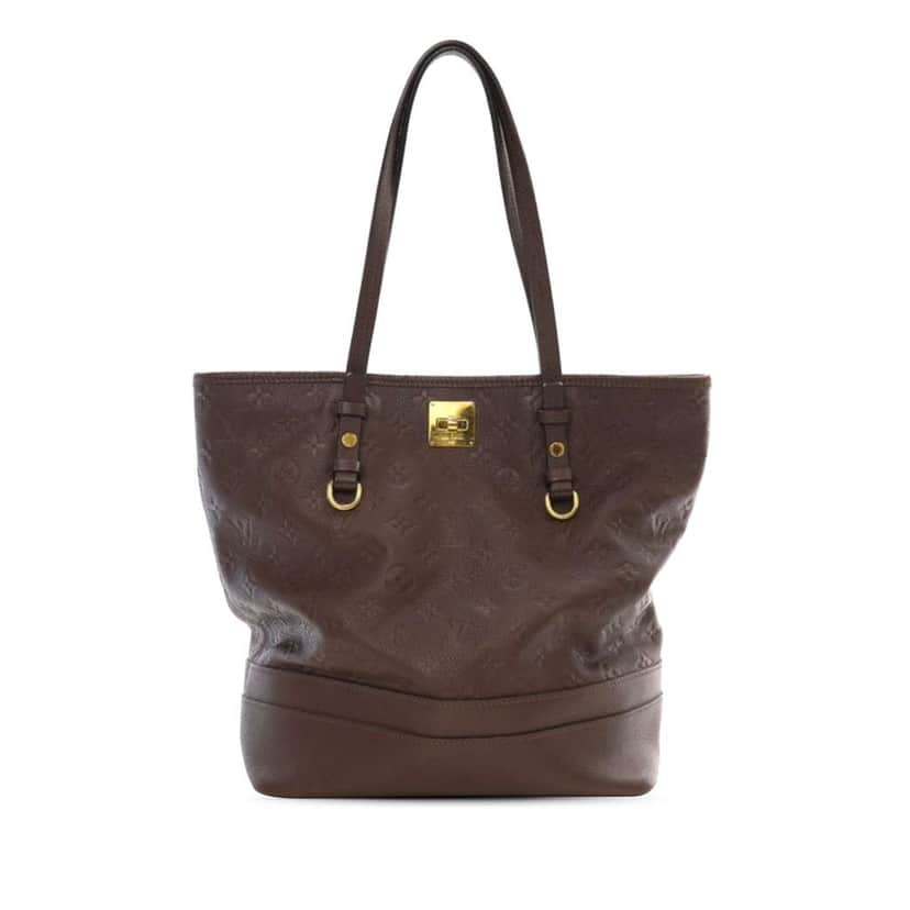 Louis Vuitton Monogram Empreinte Citadine PM Brown Leather Good condition - Front View