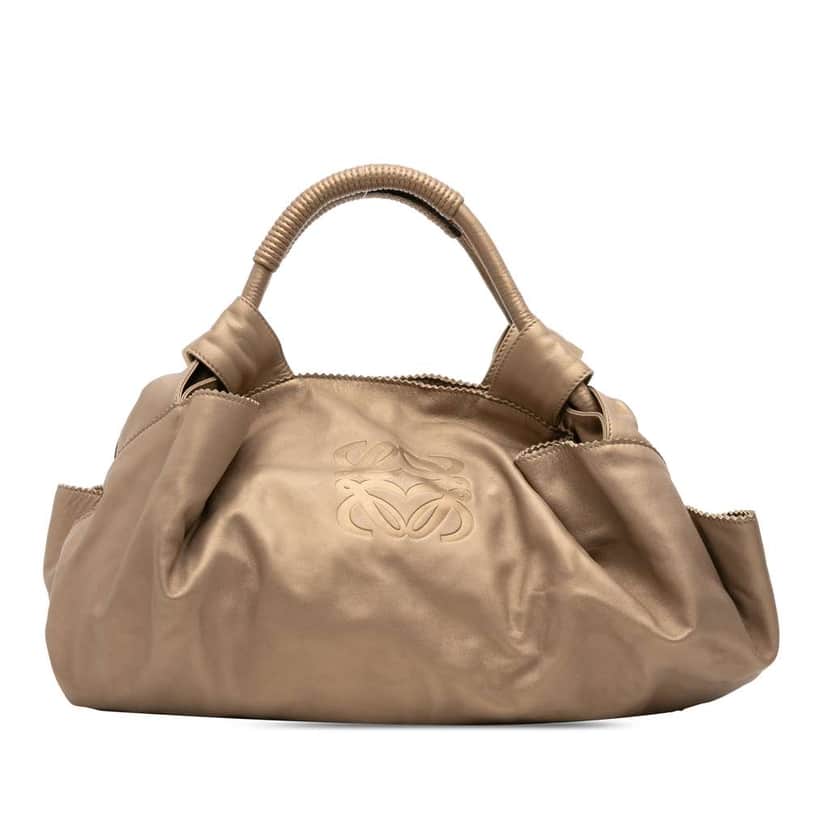 Loewe Metallic Nappa Aire Gold Leather Good condition - Front View