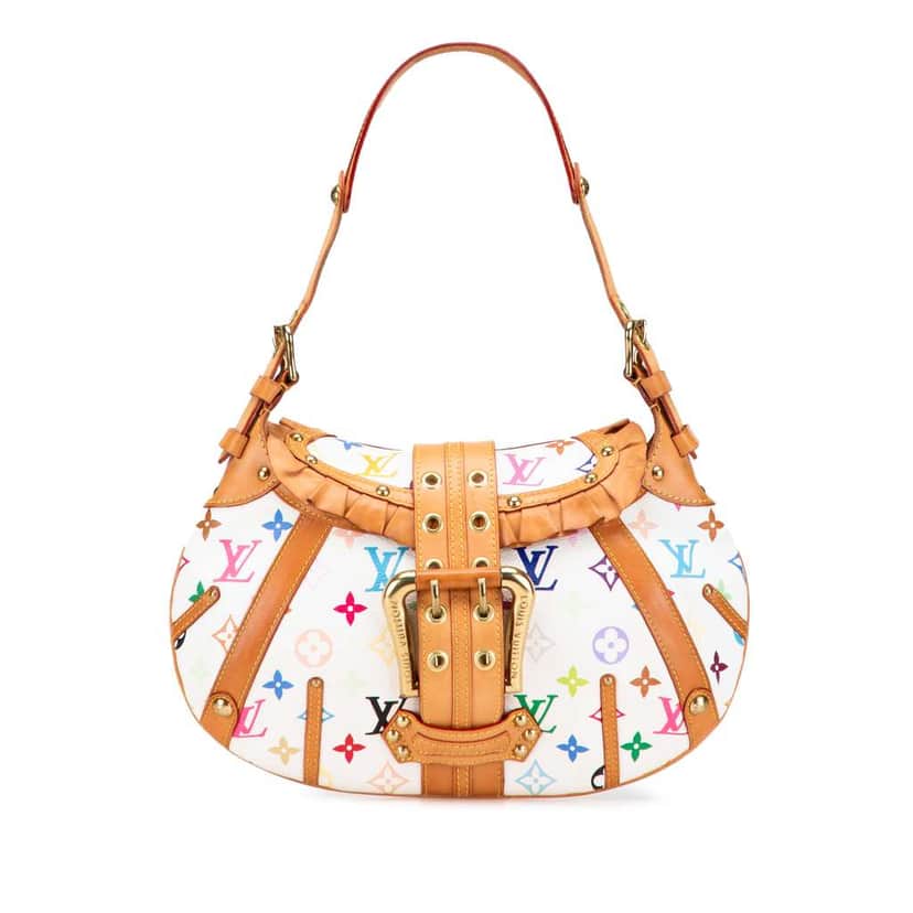 Louis Vuitton Monogram Multicolore Leonor White Very good condition - Front View