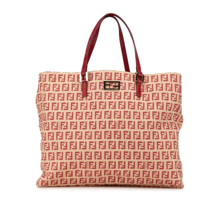 Fendi Zucchino Canvas Tote Brown Canvas Good condition - Front View