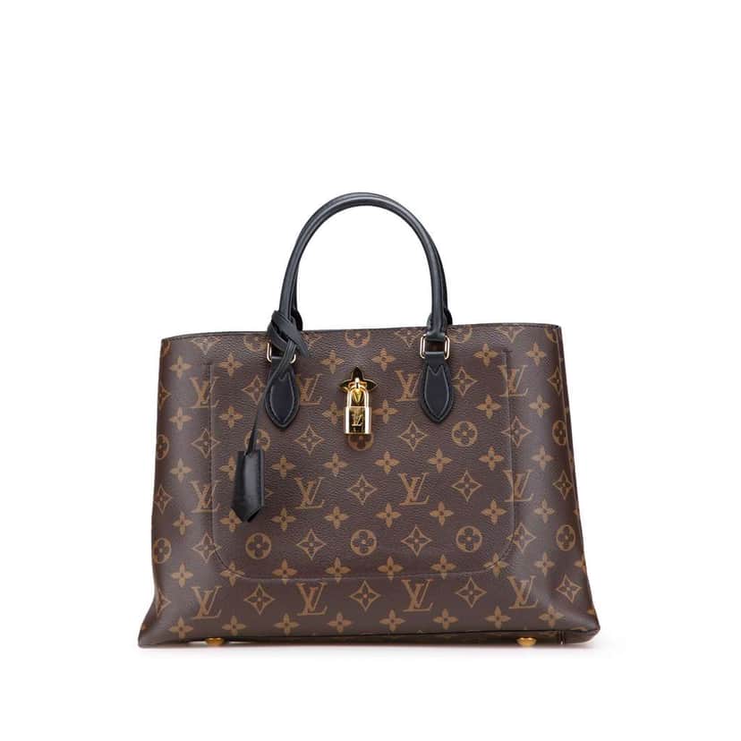 Louis Vuitton Monogram Flower Tote Brown Canvas Good condition - Front View